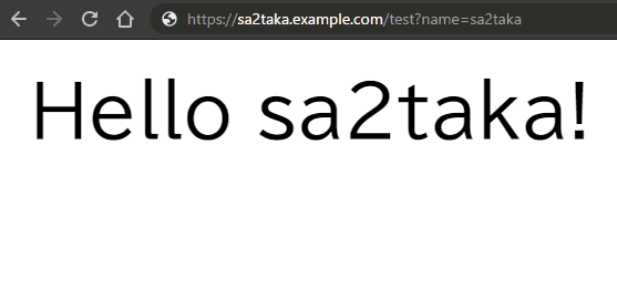 Hello sa2taka